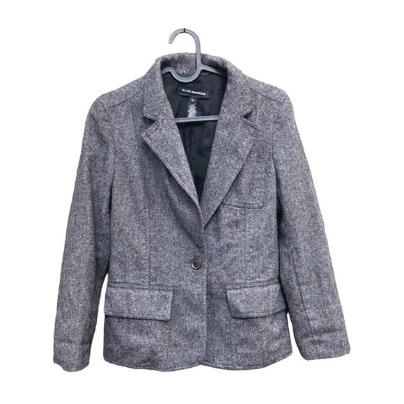 Club Monaco Wool Blazer Front Flap Pocket Grey 0 - Picture 1 of 7